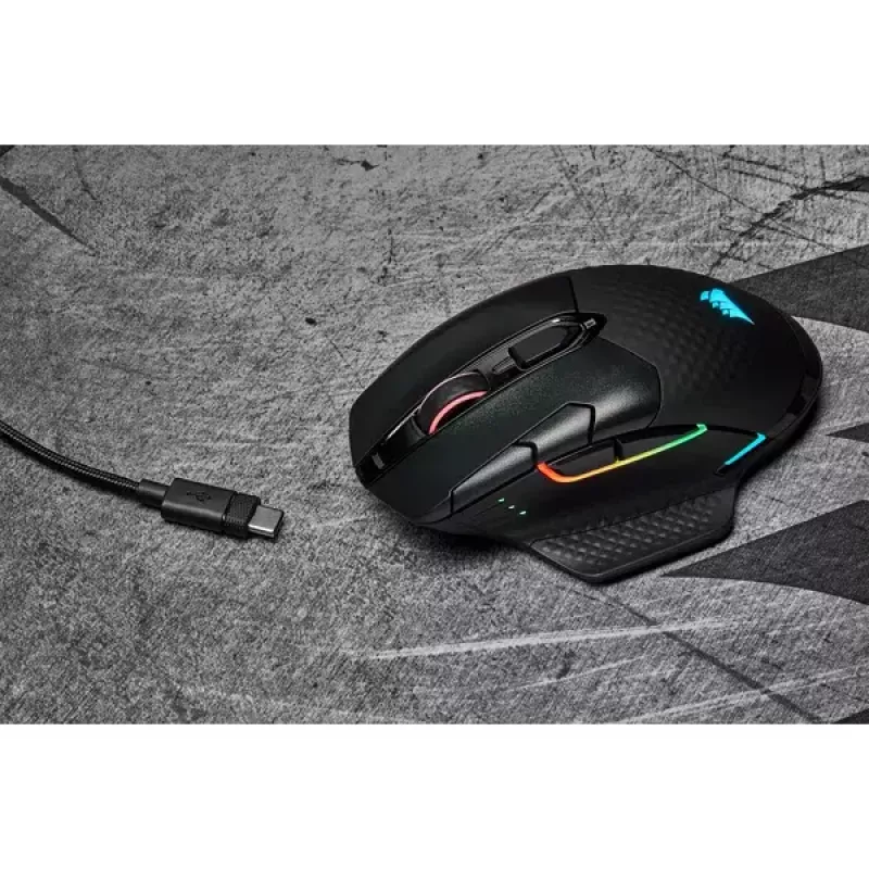 Pele Corsair DARK CORE RGB PRO RF bezvadu + Bluetooth + USB Type-A