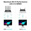 TP-Link Archer C80 bezvadu maršrutētājs Gigabit Ethernet Divjoslu (2.4 GHz / 5 GHz) Melns