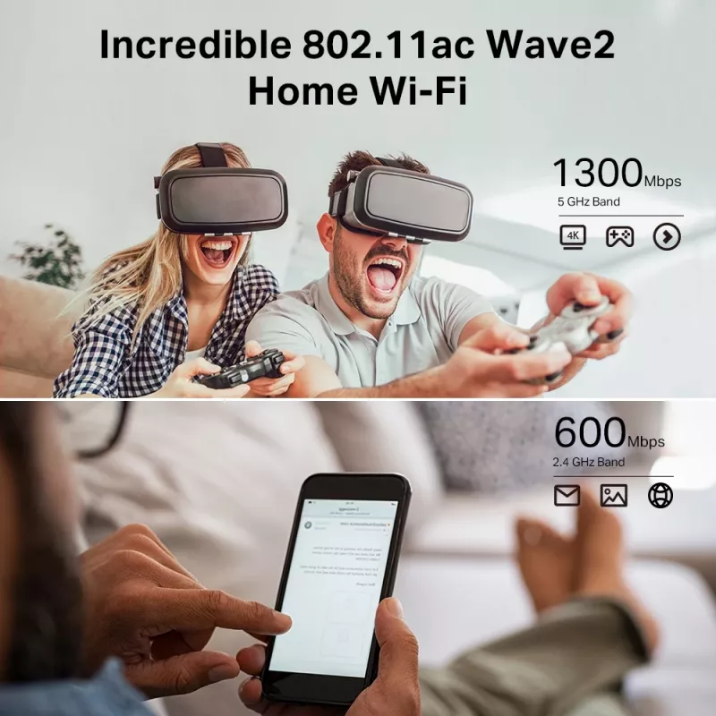 TP-Link Archer C80 bezvadu maršrutētājs Gigabit Ethernet Divjoslu (2.4 GHz / 5 GHz) Melns