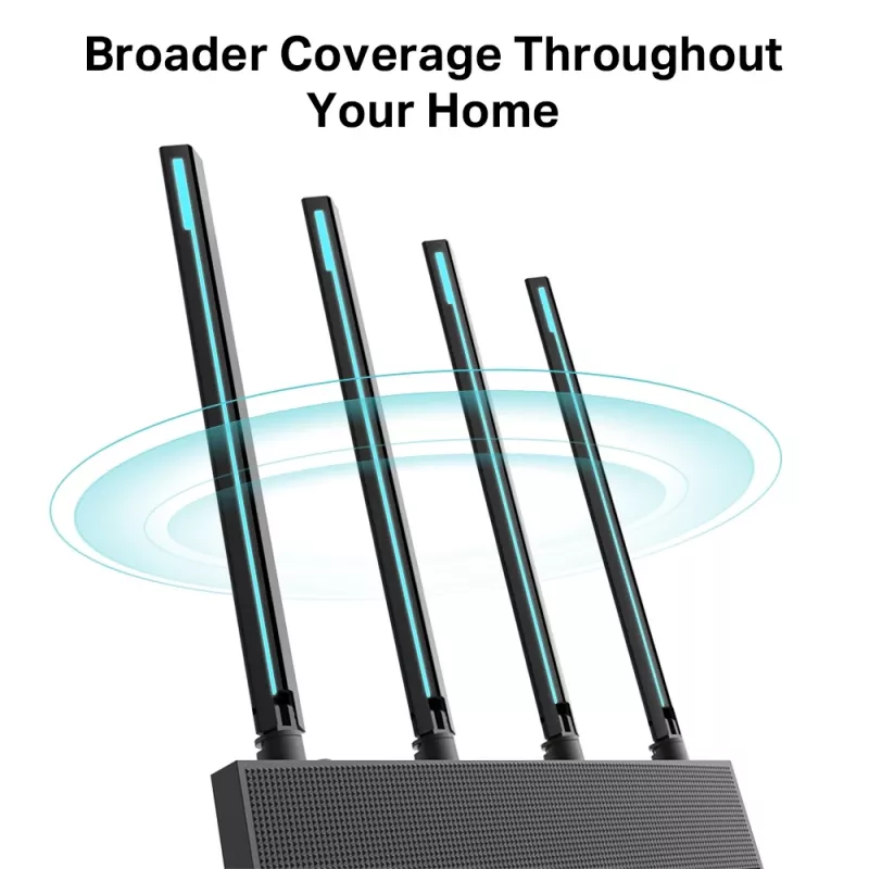 TP-Link Archer C80 bezvadu maršrutētājs Gigabit Ethernet Divjoslu (2.4 GHz / 5 GHz) Melns