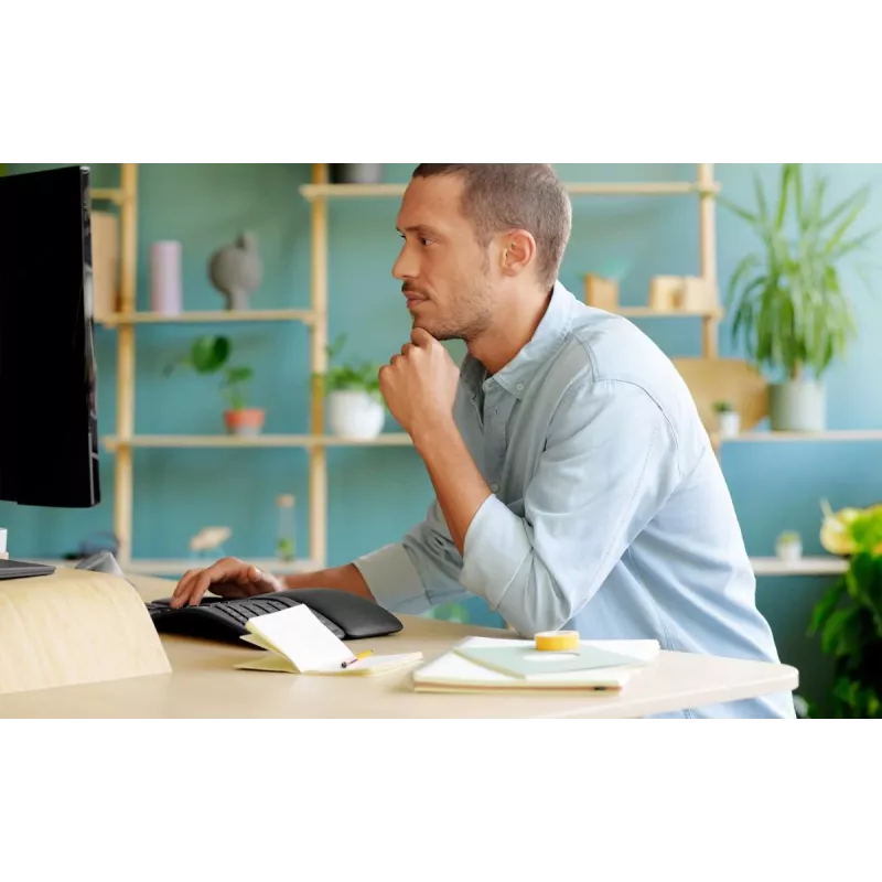 LOGITECH Ergo K860 - Bezvadu sadalītā tastatūra, grafīta krāsa, QWERTY Pan Nordic