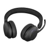 Austiņas Jabra Evolve2 65 USB-A Melns MS Lādēšanas statīvs Stereo