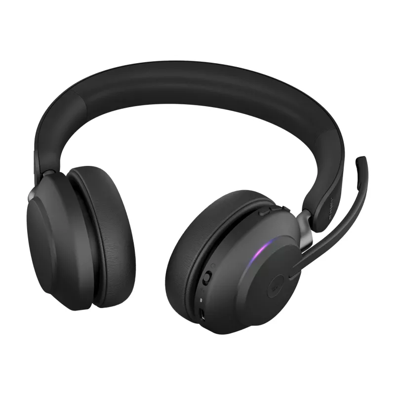 Austiņas Jabra Evolve2 65 USB-A Melns MS Lādēšanas statīvs Stereo
