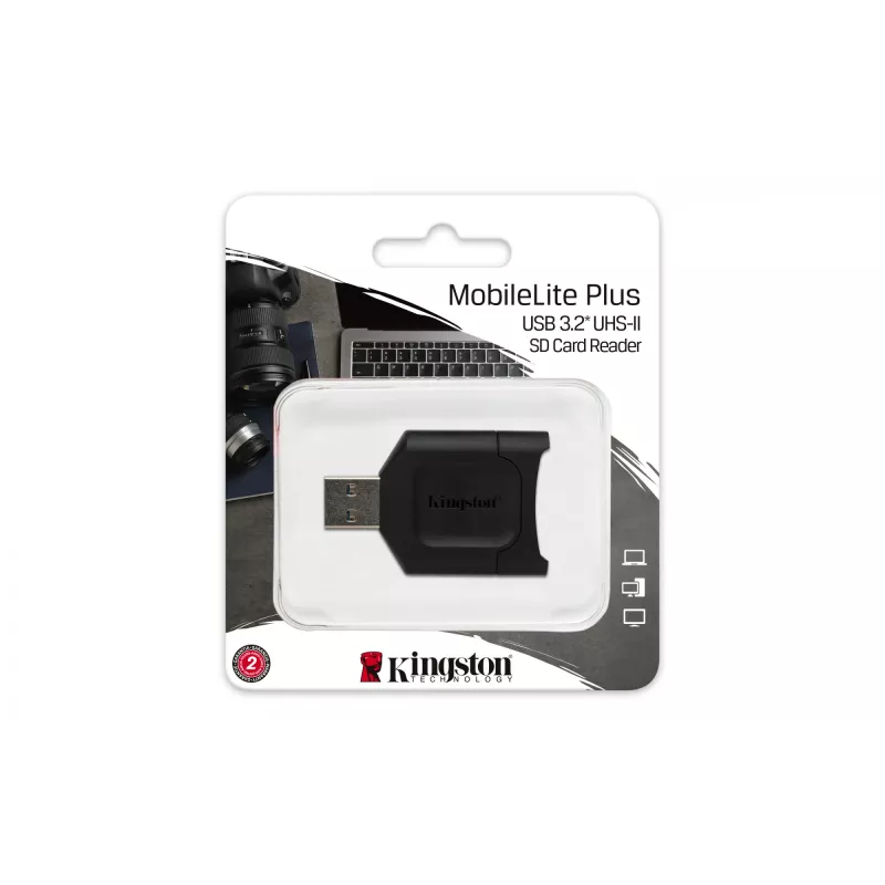 Kingston Technology MobileLite Plus karšu lasītājs USB 3.2 Gen 1 (3.1 Gen 1) Type-A melns