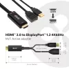 CLUB3D CAC-1331 video kabeļa adapteris 0.25 m HDMI DisplayPort Melns