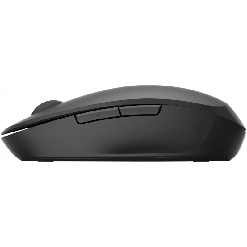 HP Dual Mode Black Mouse 300, labajai rokai, optiskā, RF bezvadu, 3600 DPI, melna