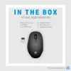 HP Dual Mode Black Mouse 300, labajai rokai, optiskā, RF bezvadu, 3600 DPI, melna