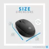 HP Dual Mode Black Mouse 300, labajai rokai, optiskā, RF bezvadu, 3600 DPI, melna
