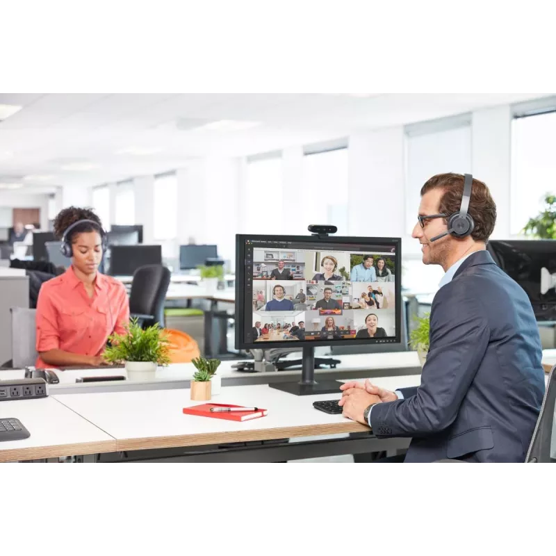LOGITECH Zone Wireless - USB-C / USB-A - austiņas - MSFT Teams Zone - melns