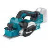 Elektriskā rokas ēvele Makita DKP181Z, 18V, ēvelēšanas platums 82 mm, maks. skaidas biezums 3 mm, tukšgaitas apgriezieni 12000 apgr./min, rievas dziļums 0–25 mm