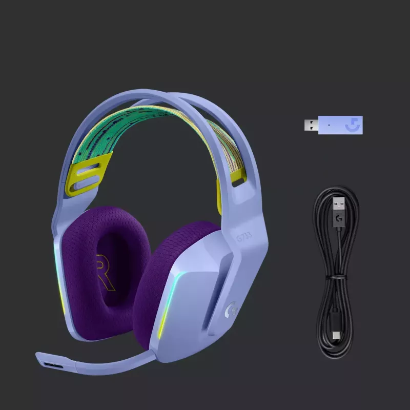 Austiņas Logitech G G733 LIGHTSPEED Wireless RGB Gaming Headset
