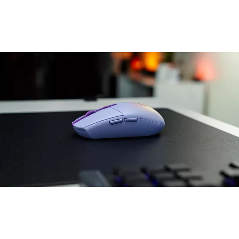LOGITECH G305 Lightspeed bezvadu spēļu pele ceriņkrāsā