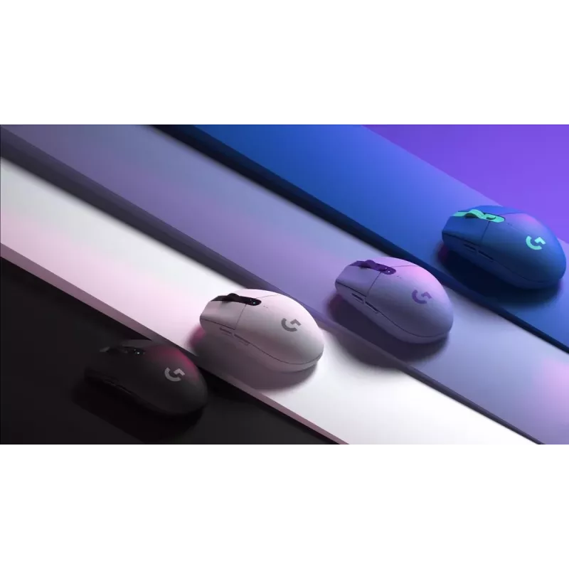 LOGITECH G305 Lightspeed bezvadu spēļu pele ceriņkrāsā