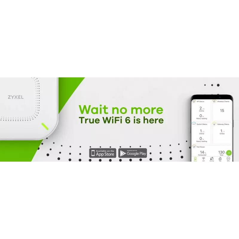 Zyxel NWA110AX 1000 Mbit/s Balts Power over Ethernet (PoE)