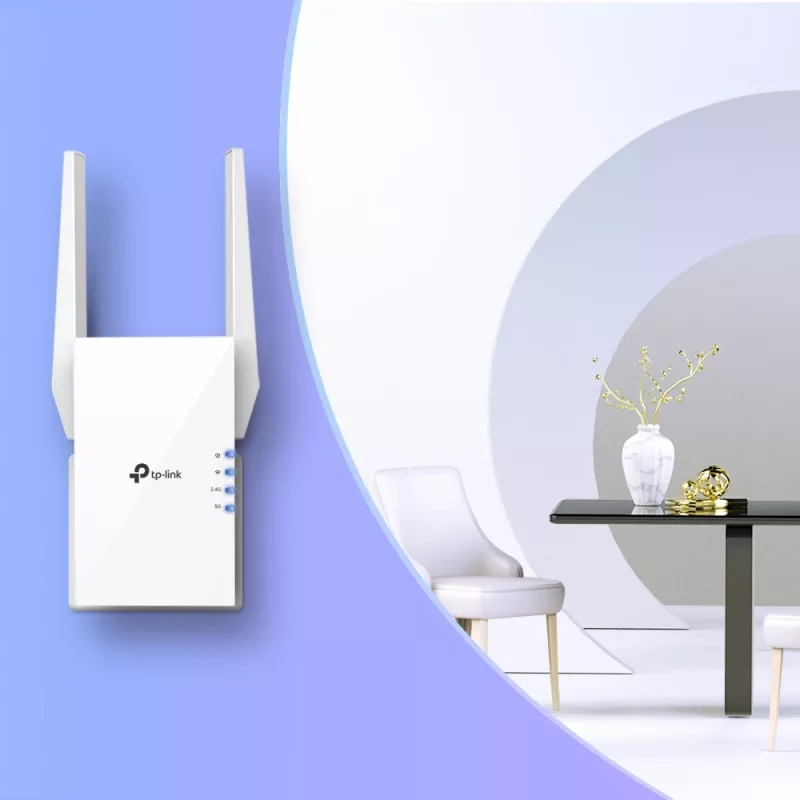 TP-Link RE505X tīkla paplašinātājs Tīkla raidītājs un uztvērējs Balts 10, 100, 1000 Mbit/s