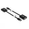CLUB3D DisplayPort™ uz VGA melns aktīvs adapteris M/F