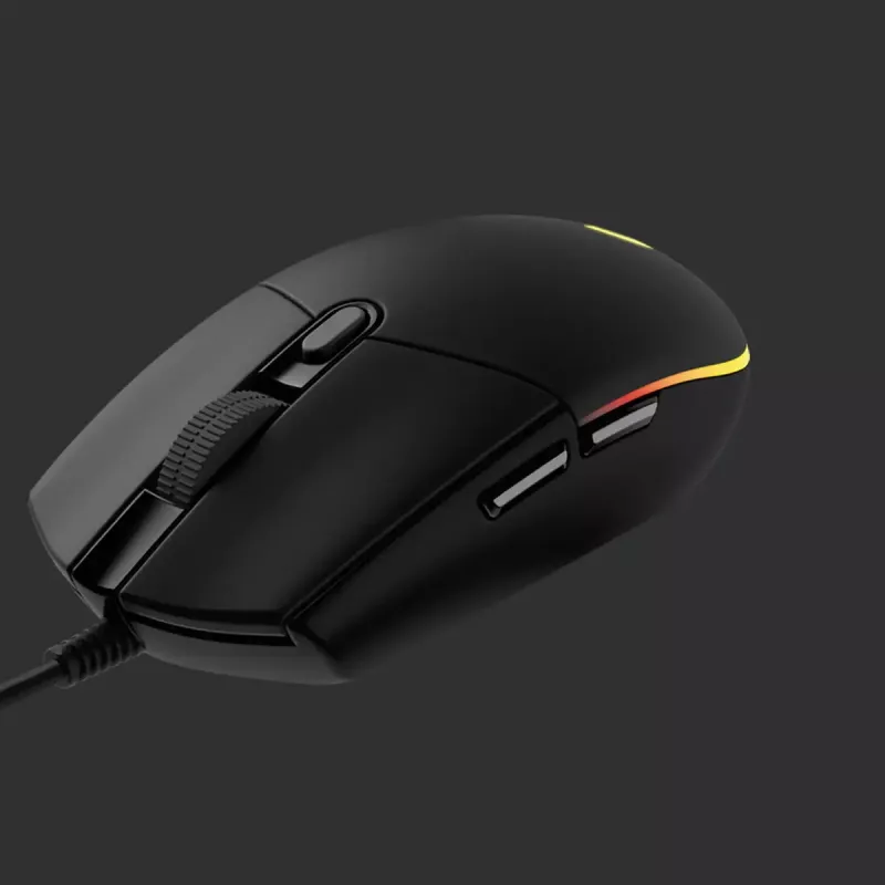 LOGITECH G203 Lightsync spēļu pele USB melna