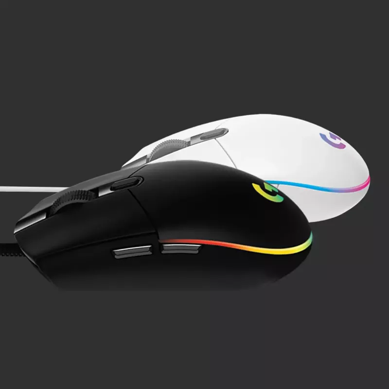 LOGITECH G203 Lightsync spēļu pele USB melna