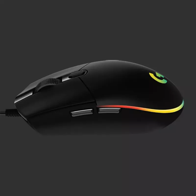 LOGITECH G203 Lightsync spēļu pele USB melna