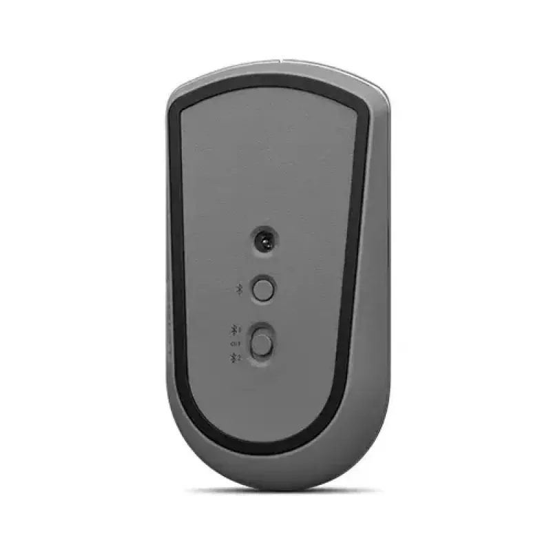 Optiskā Bluetooth pele Lenovo 600 — 2400 DPI, Bluetooth 5.0 divu ierīču, 3 pogas, lodīšu ritināšana, dzelzs pelēka
