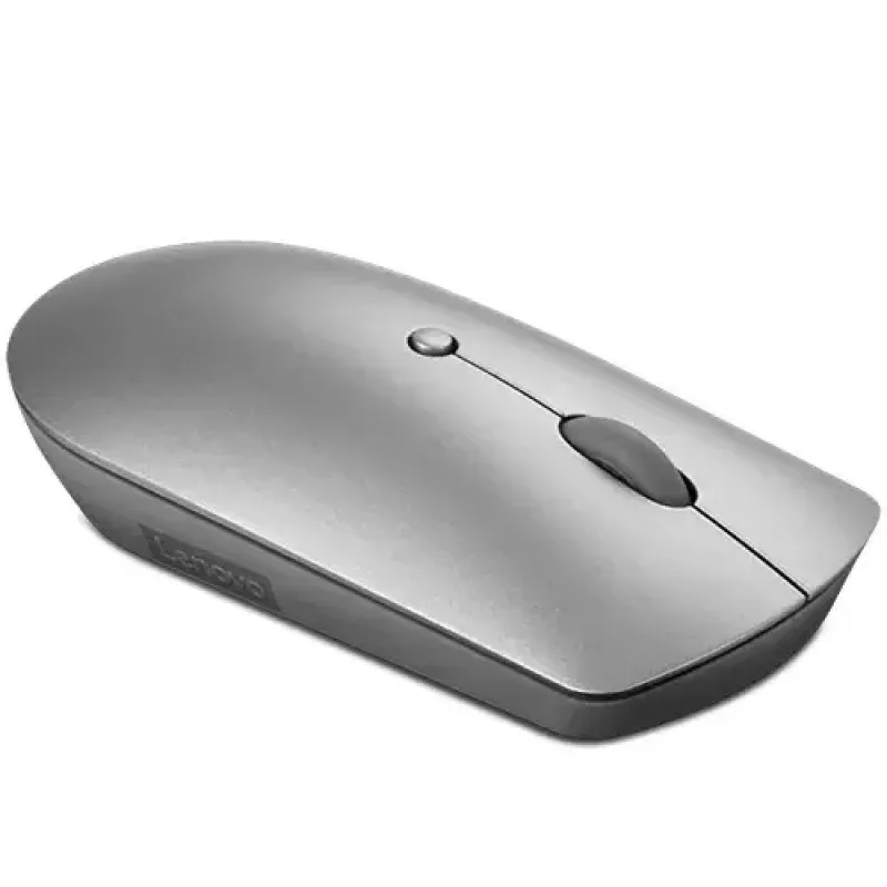 Optiskā Bluetooth pele Lenovo 600 — 2400 DPI, Bluetooth 5.0 divu ierīču, 3 pogas, lodīšu ritināšana, dzelzs pelēka
