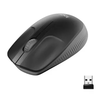 LOGITECH M190 pilna izmēra bezvadu pele, ogļu pelēka