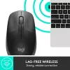 LOGITECH M190 pilna izmēra bezvadu pele, ogļu pelēka