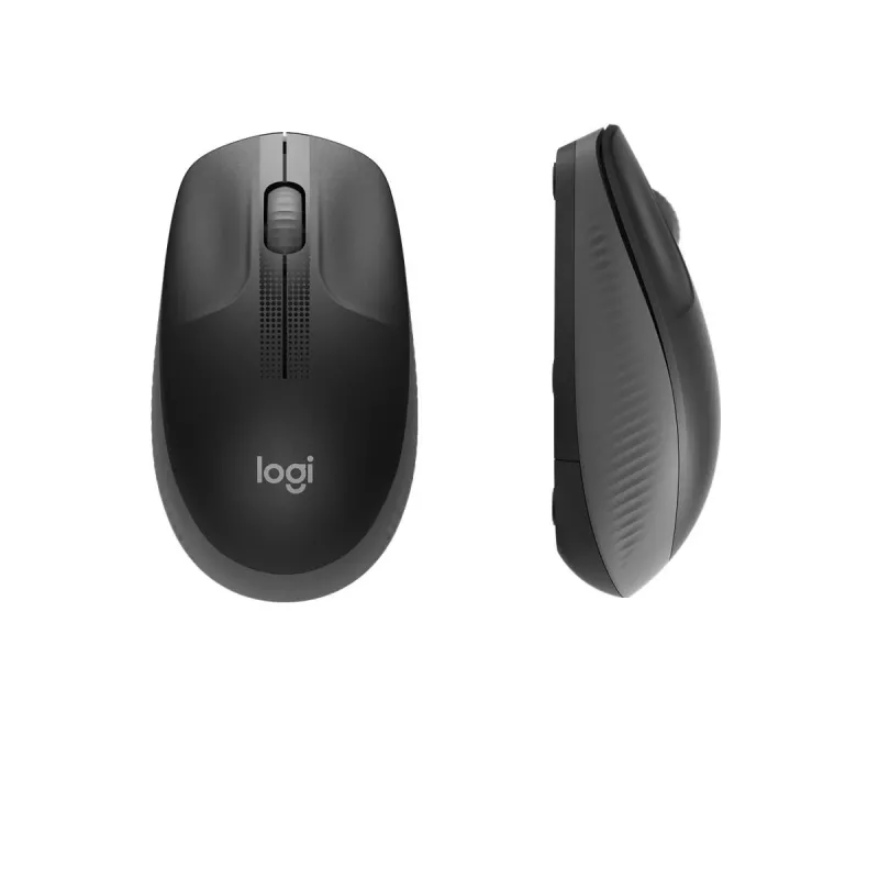 LOGITECH M190 pilna izmēra bezvadu pele, ogļu pelēka