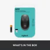 LOGITECH M190 pilna izmēra bezvadu pele, ogļu pelēka