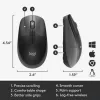 LOGITECH M190 pilna izmēra bezvadu pele, ogļu pelēka