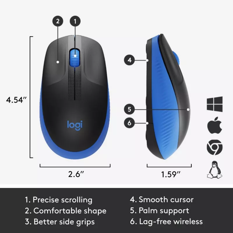 Pele Logitech M190 bezvadu USB