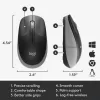 LOGITECH M190 pilna izmēra bezvadu pele vidēji pelēka
