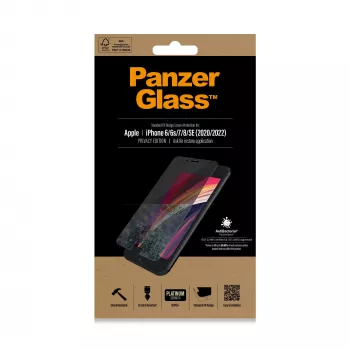 PanzerGlass ® Privātuma ekrāna aizsargs iPhone SE (2020/2022) | 8 | 7 | 6 | 6s | Standarta piegulums