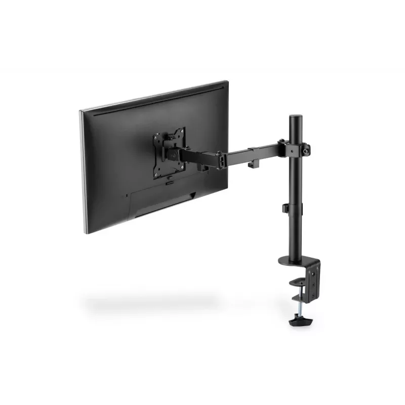 DIGITUS Universal Single Monitor Clamp Mount 17-32in 8kg (max.) Melns