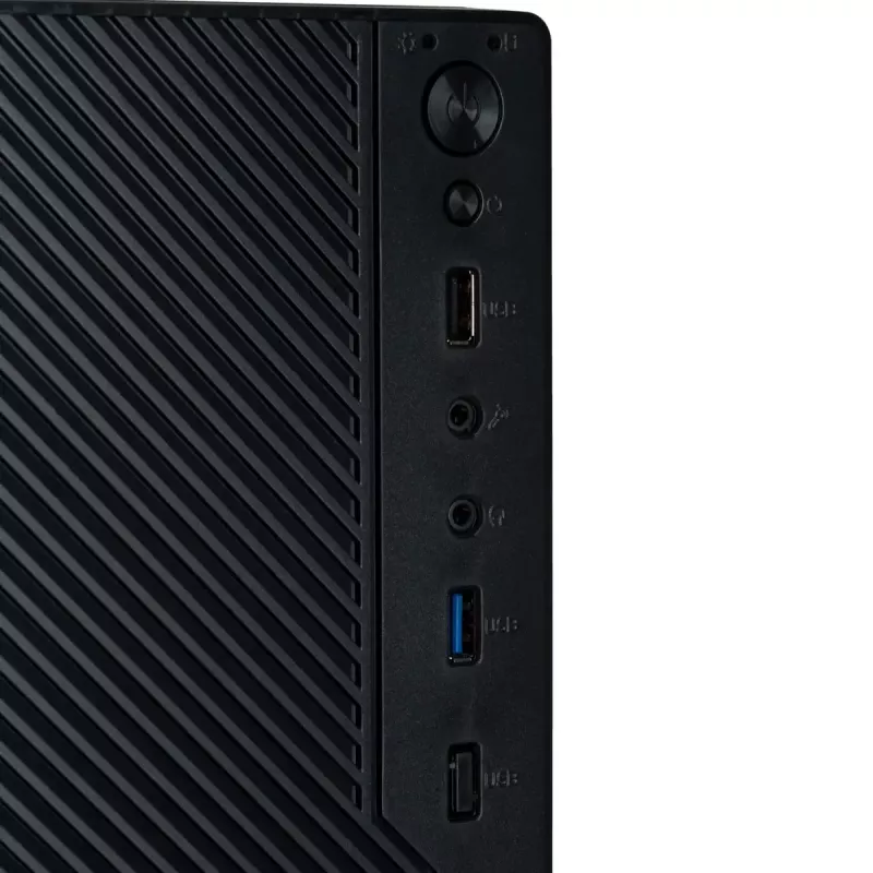 PC korpuss Akyga AK36BK Micro Tower Melns — Micro Tower, atbalsta Flex-ATX/Mini-ITX/Micro-ATX, GPU max 25 cm, CPU dzesētājs max 14 cm