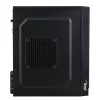 PC korpuss Akyga AK36BK Micro Tower Melns — Micro Tower, atbalsta Flex-ATX/Mini-ITX/Micro-ATX, GPU max 25 cm, CPU dzesētājs max 14 cm