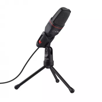 Trust GXT 212 melns, sarkans datora mikrofons