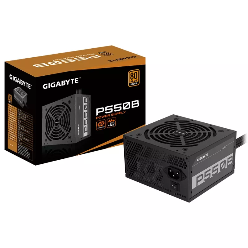 GIGABYTE P550B barošanas bloks 550 W 20+4 kontaktu ATX ATX Melns