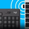 Logitech MK295 Silent Wireless Combo tastatūra RF Wireless QWERTY US International Melns