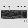 Logitech MK295 Silent Wireless Combo tastatūra RF Wireless QWERTY US International Melns