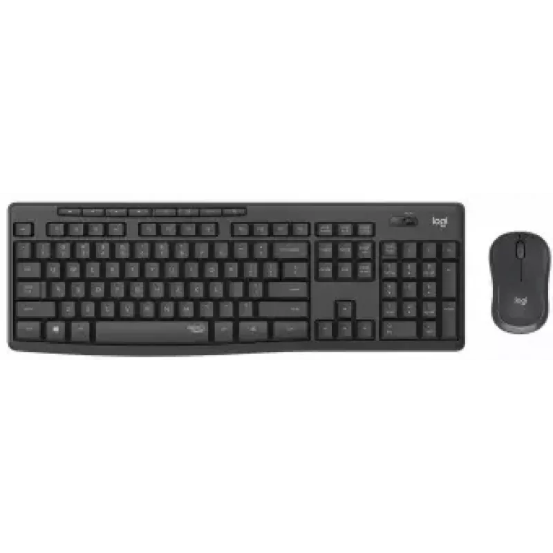Logitech MK295 Silent Wireless Combo tastatūra RF Wireless QWERTY US International Melns