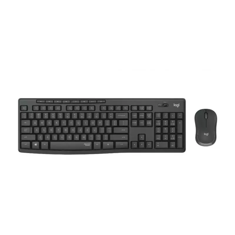 Logitech MK295 Silent Wireless Combo tastatūra RF Wireless QWERTY US International Melns