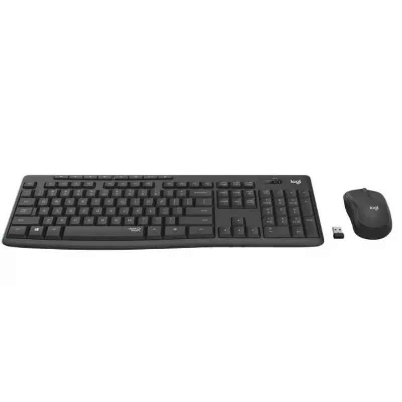 Logitech MK295 Silent Wireless Combo tastatūra RF Wireless QWERTY US International Melns