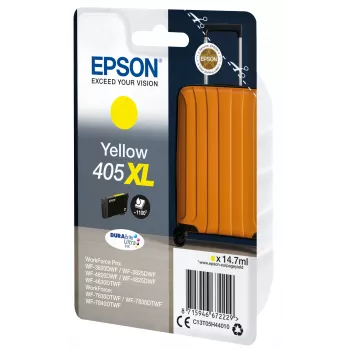 Epson 405XL DURABrite Ultra Ink tintes kasetne 1 gab. Oriģināla lielas (XL) ietilpības dzeltena