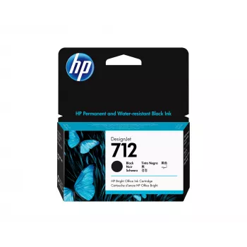 HP 712 38 ml melna DesignJet tintes kasetne