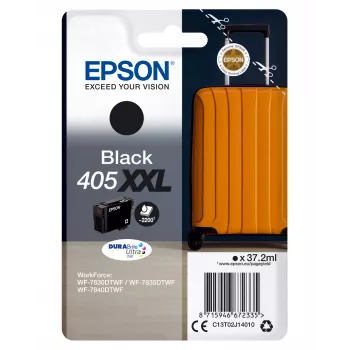Epson 405XXL DURABrite Ultra Ink tintes kasetne 1 gab. Oriģināls Īpaši liela ietilpība Melna