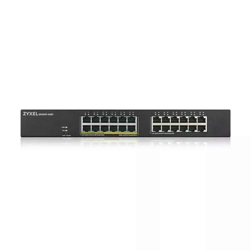 Zyxel GS1900-24EP pārvaldāms L2 Gigabit Ethernet (10/100/1000) Power over Ethernet (PoE) melns