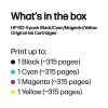 HP 912 4 iepakojums Melna/Cian/Madženta/Dzeltena oriģinālās tintes kasetnes