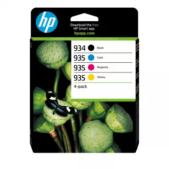 HP 934 Black/935 Cyan/Magenta/Yellow 4-pack Original Ink Cartridges