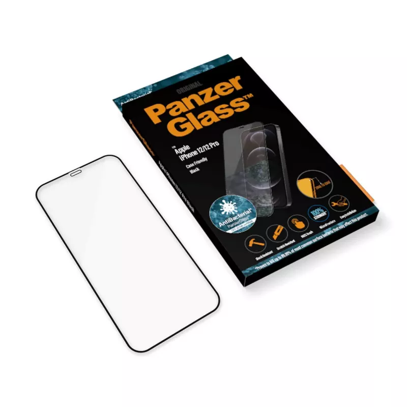 PanzerGlass ® Ekrāna aizsargs iPhone 12 | 12 Pro | No malas līdz malai